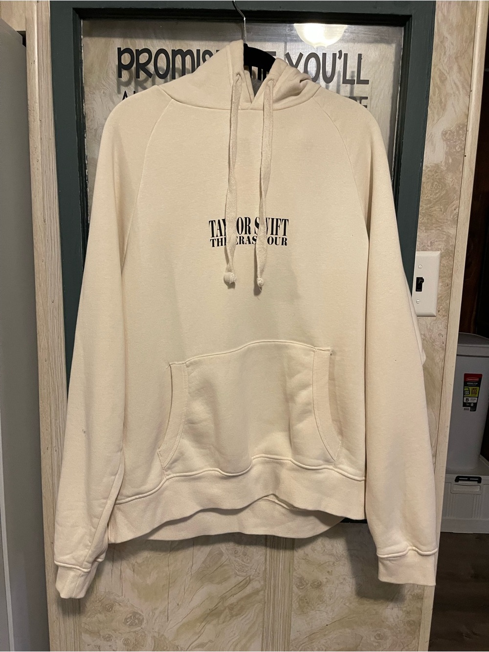 Taylor Swift The Eras Tour Ivory Hoodie - small Sweater oversized new